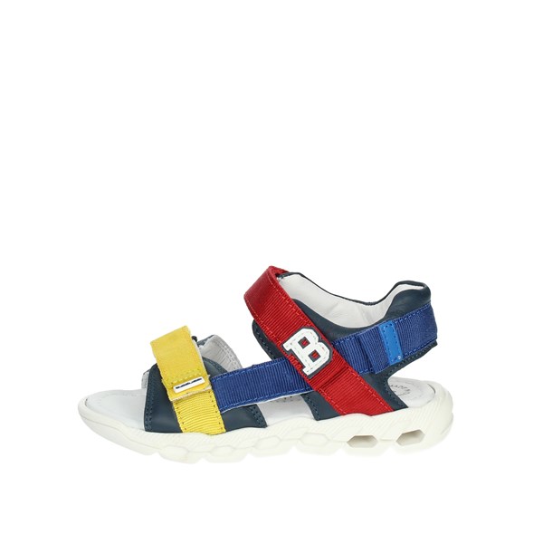 Balducci Shoes Flat Sandals Blue/Red LION1003