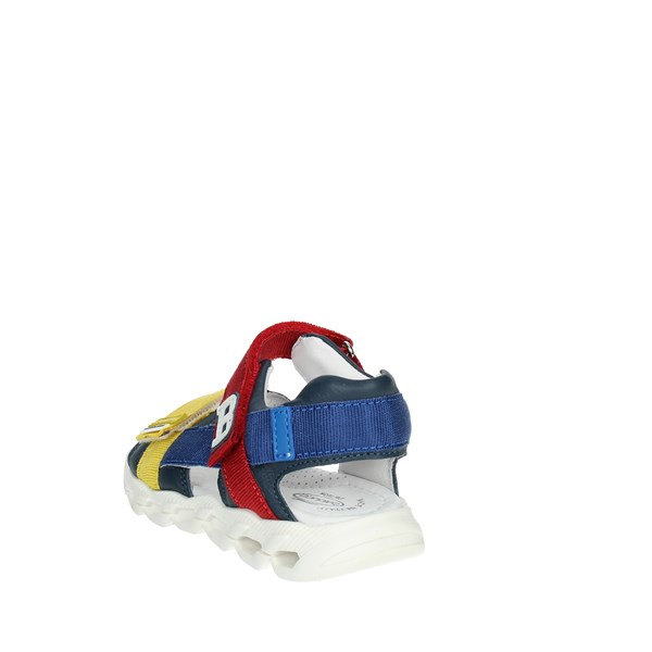 Balducci Shoes Flat Sandals Blue/Red LION1003