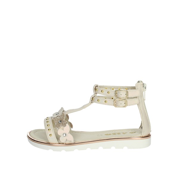 Asso Shoes Flat Sandals Platinum  AG-14883