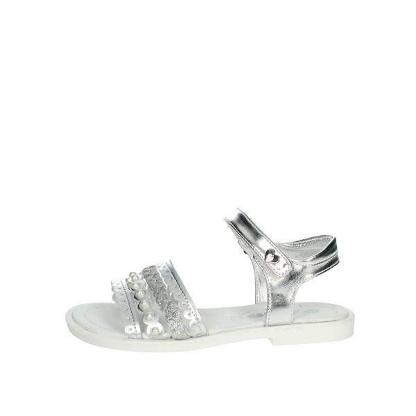 Asso Shoes Flat Sandals Silver AG-14861