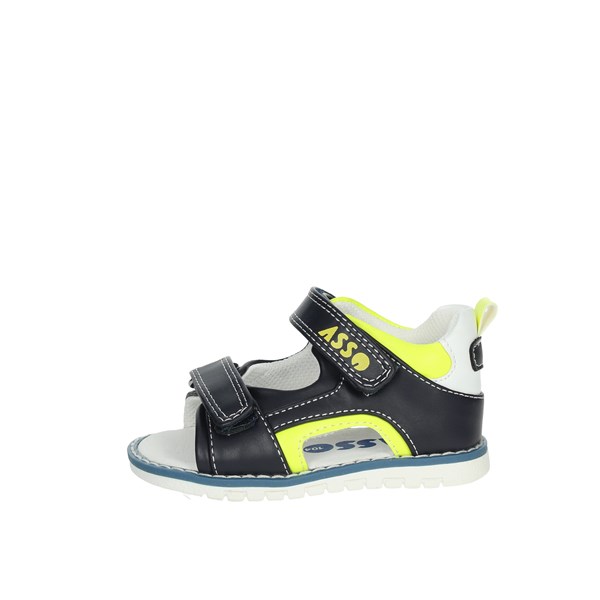 Asso Shoes Flat Sandals Blue AG-15011