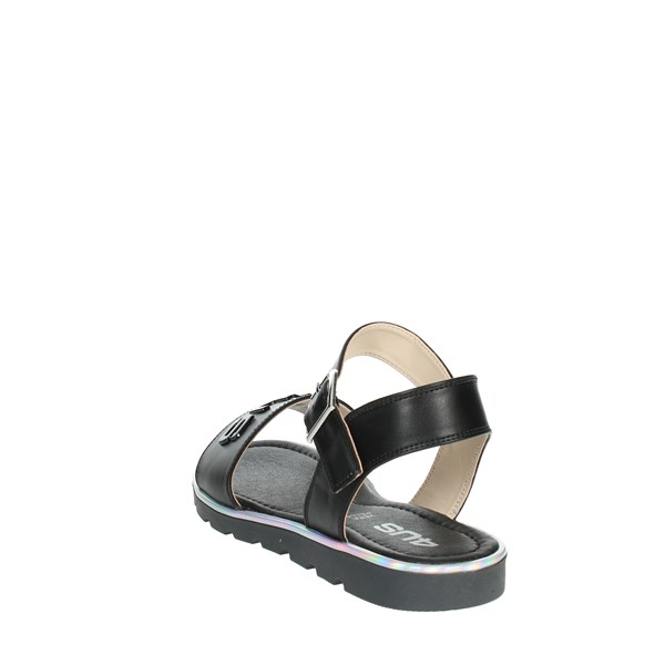 4us Paciotti Shoes Flat Sandals Black 42394