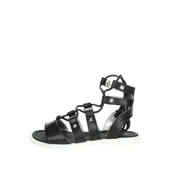 4us Paciotti Shoes Flat Sandals Black 41104