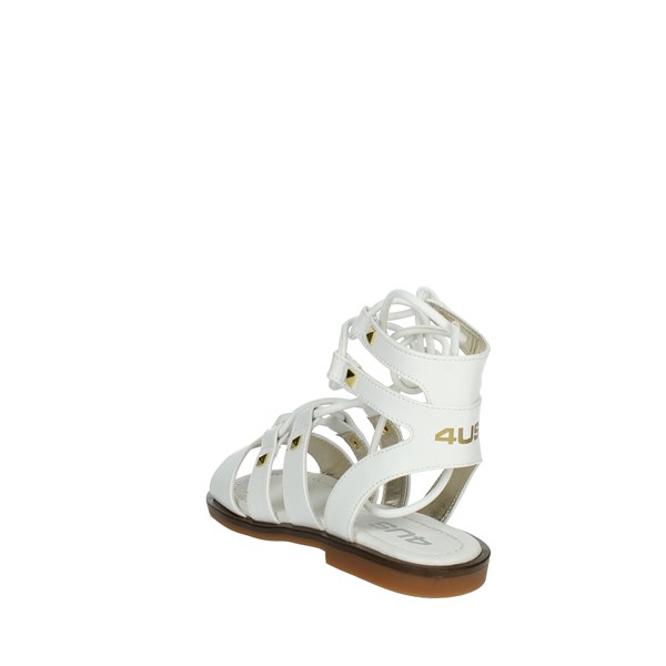 4us Paciotti Shoes Flat Sandals White 41104