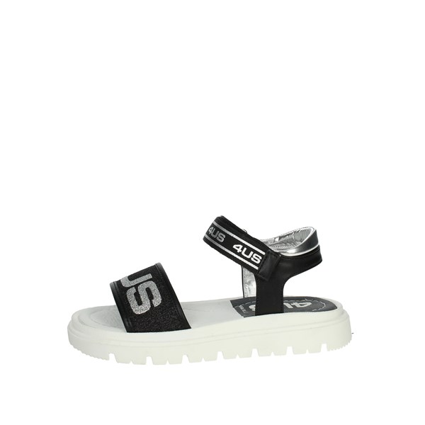 4us Paciotti Shoes Flat Sandals Black 42400