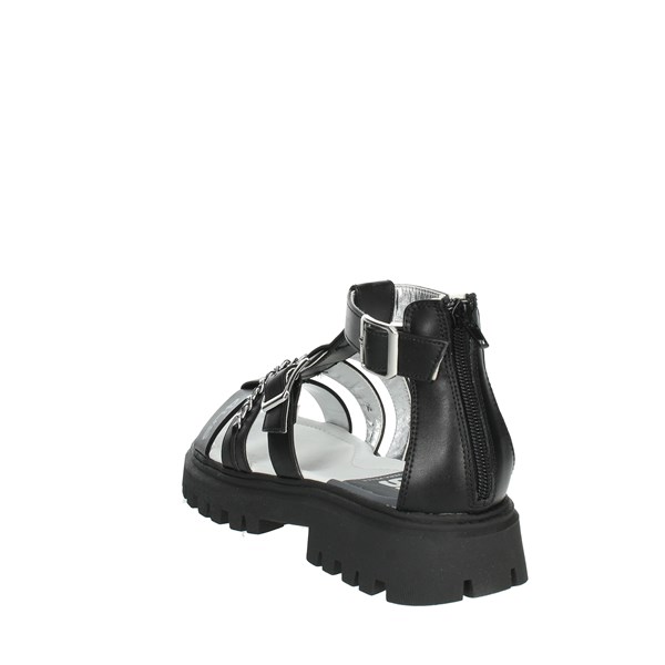 4us Paciotti Shoes Flat Sandals Black 42451