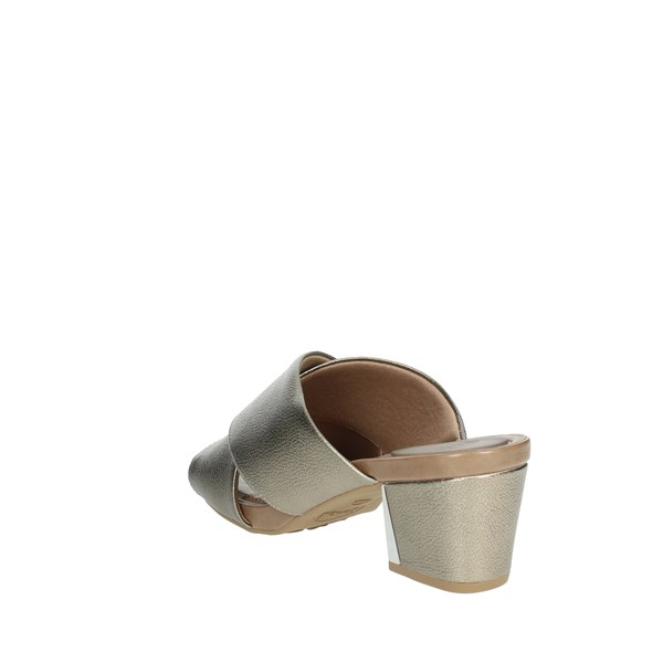 Scholl Shoes Heeled Slippers Bronze  SARAH