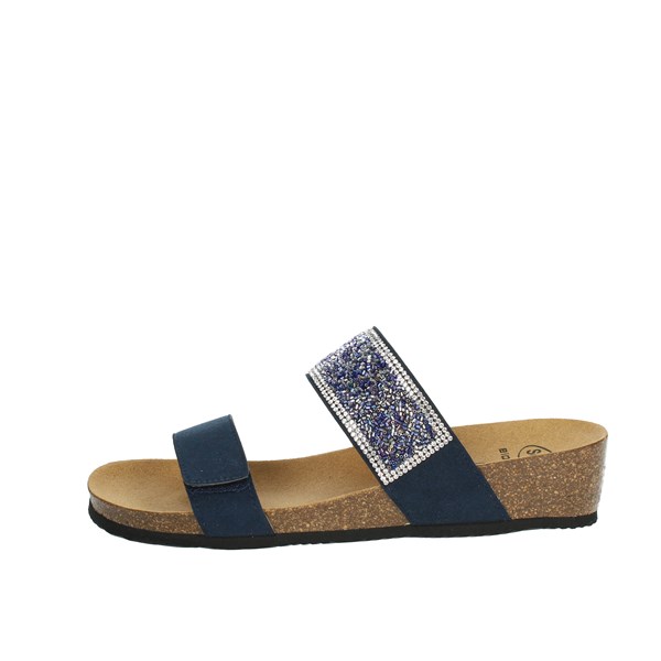 Scholl Shoes Flat Slippers Blue CECILIA