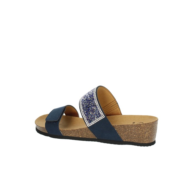 Scholl Shoes Flat Slippers Blue CECILIA