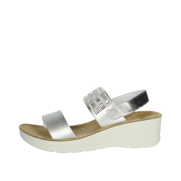 Scholl Shoes Platform Sandals Silver CRISTINA