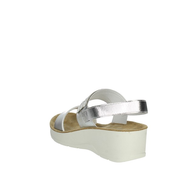 Scholl Shoes Platform Sandals Silver CRISTINA