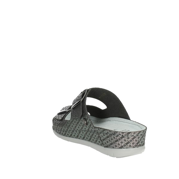 Scholl Shoes Flat Slippers Charcoal grey ABERDEEN