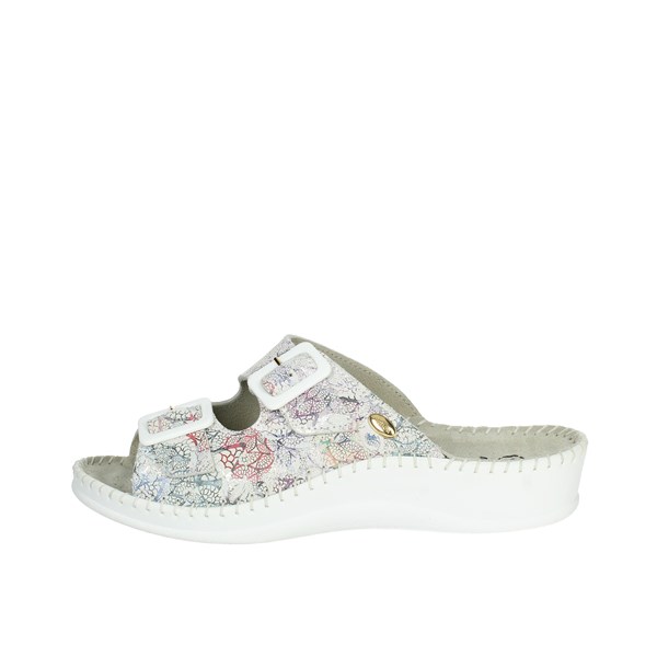 Scholl Shoes Flat Slippers White WEEKEND