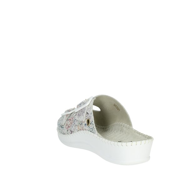 Scholl Shoes Flat Slippers White WEEKEND