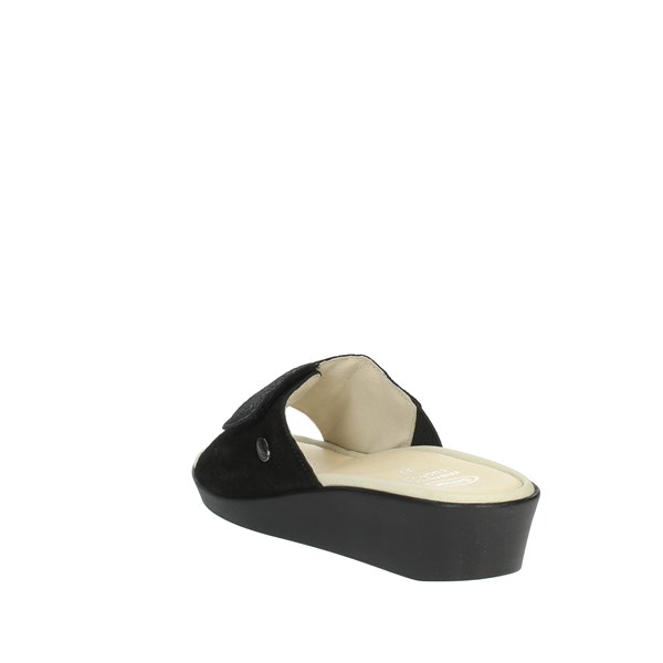 Scholl Shoes Flat Slippers Black LEDEL GLITTER