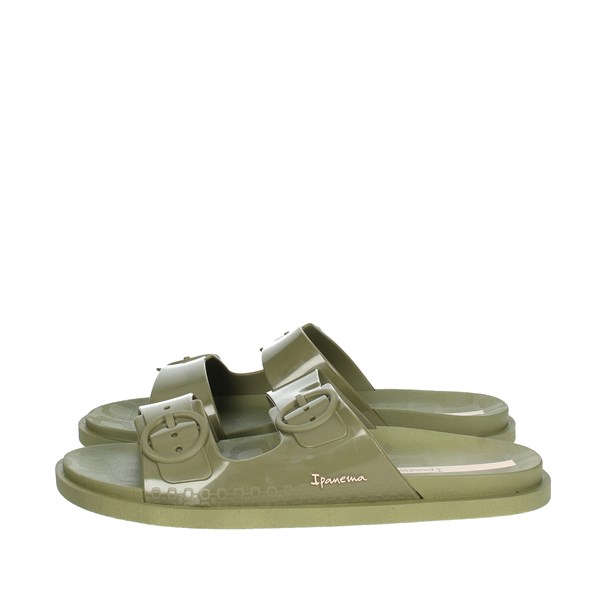 Ipanema Shoes Flat Slippers Dark Green 26877