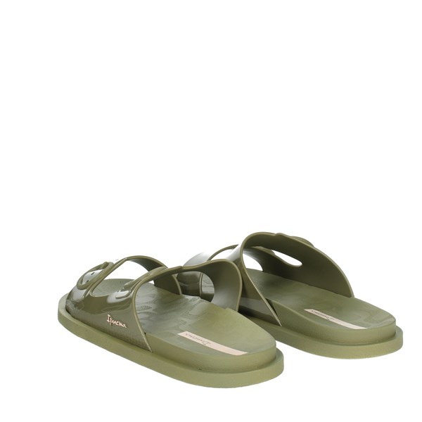 Ipanema Shoes Flat Slippers Dark Green 26877