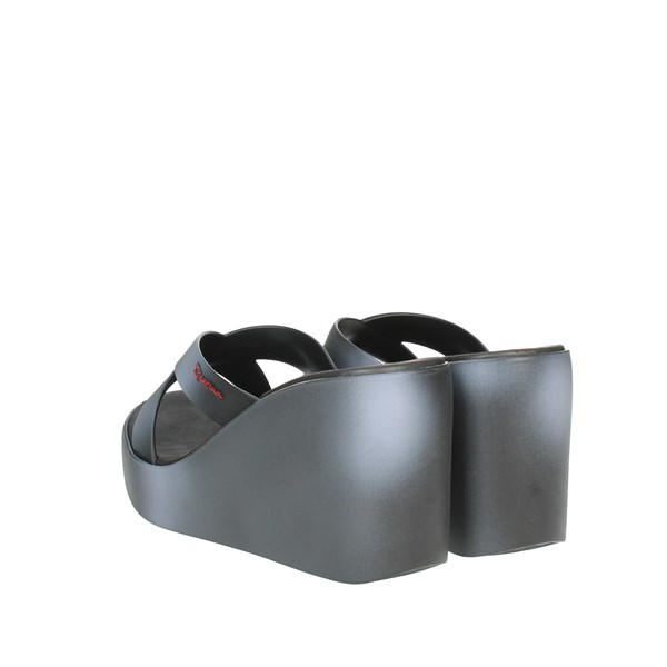 Ipanema Shoes Platform Slippers Black/Grey 83423