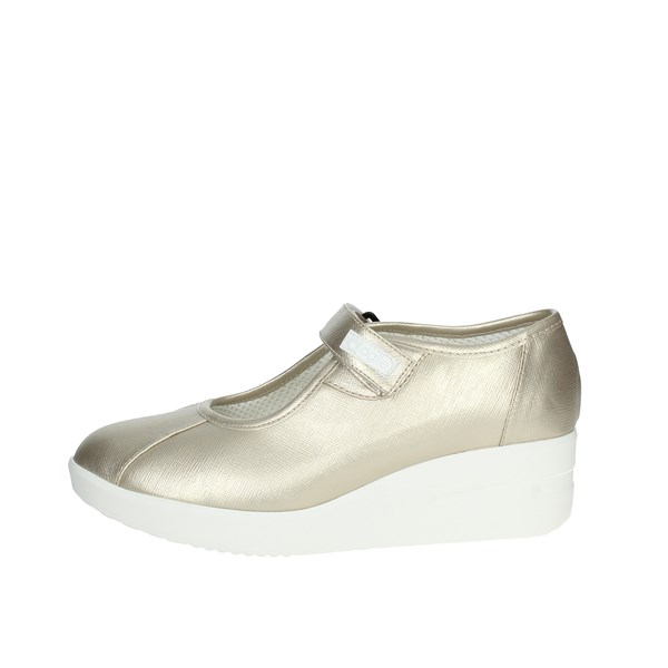 Agile By Rucoline  Shoes Ballet Flats Gold JACKIE SPAKO 233