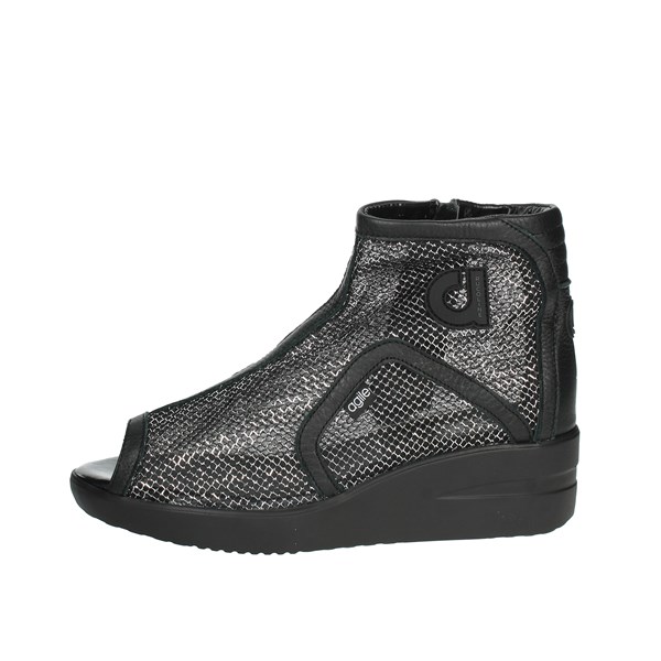 Agile By Rucoline  Shoes Sneakers Black/Silver JACKIE RETE 2635