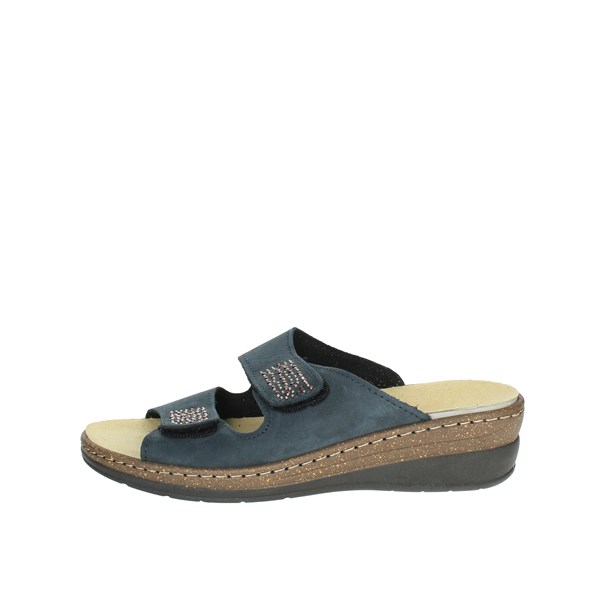 Cinzia Soft Shoes Flat Slippers Blue MQ302B