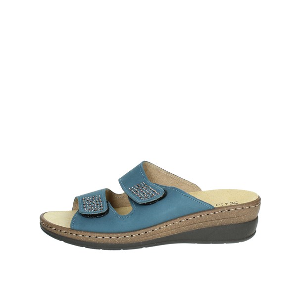 Cinzia Soft Shoes Flat Slippers Light blue MQ302B