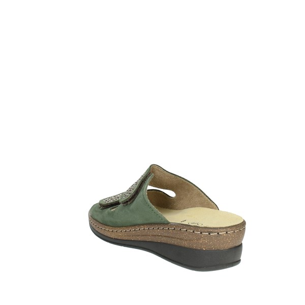 Cinzia Soft Shoes Flat Slippers Dark Green MQ302B