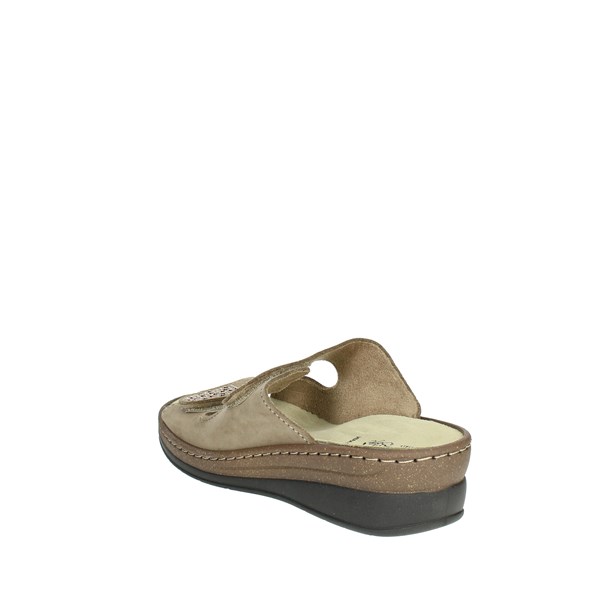 Cinzia Soft Shoes Flat Slippers Brown Taupe MQ302B