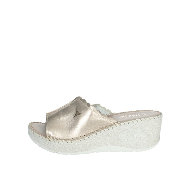 Cinzia Soft Shoes Platform Slippers Gold IU552012-NL