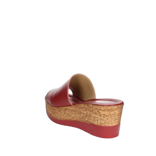 Cinzia Soft Shoes Heeled Slippers Red IAF52331