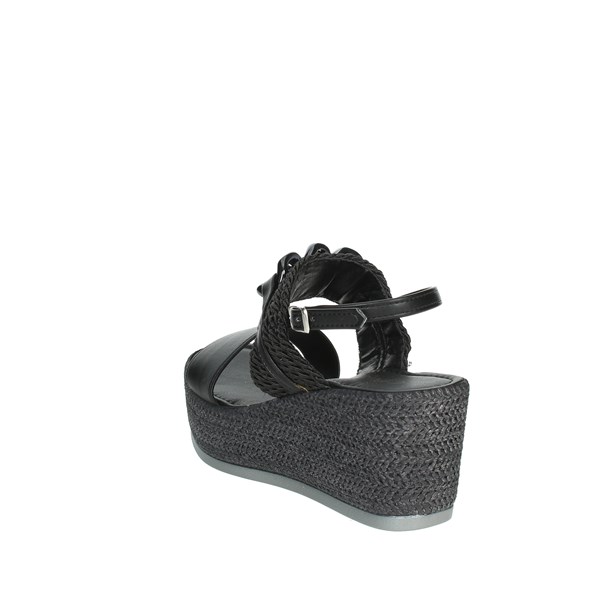 Cinzia Soft Shoes Platform Sandals Black CD521631C