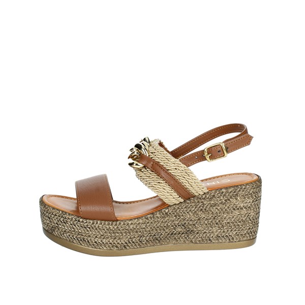 Cinzia Soft Shoes Platform Sandals Brown CD521631C