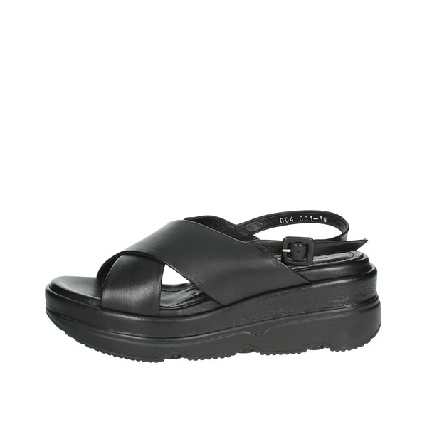 Cinzia Soft Shoes Platform Sandals Black TD004