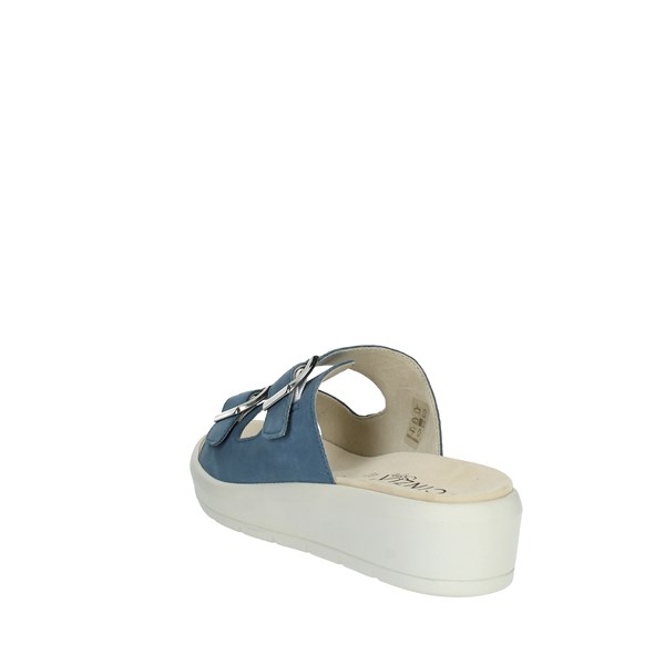 Cinzia Soft Shoes Flat Slippers Jeans GV51443-O