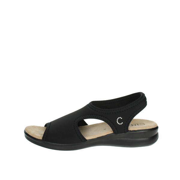 Cinzia Soft Shoes Flat Sandals Black MQ802417