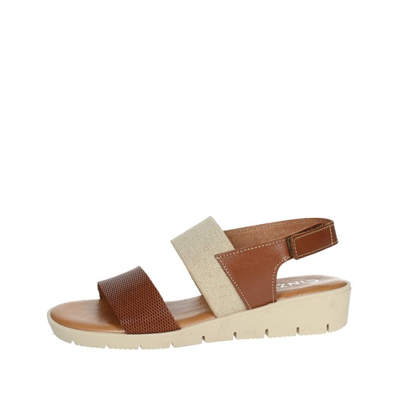 Cinzia Soft Shoes Flat Sandals Brown leather MF8452091