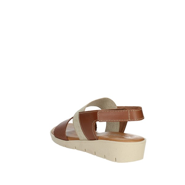 Cinzia Soft Shoes Flat Sandals Brown leather MF8452091