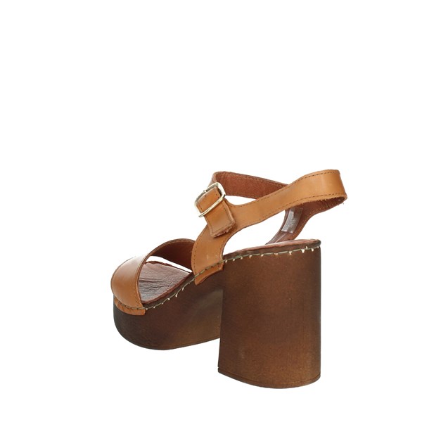 Cinzia Soft Shoes Heeled Sandals Brown leather PQ8235464