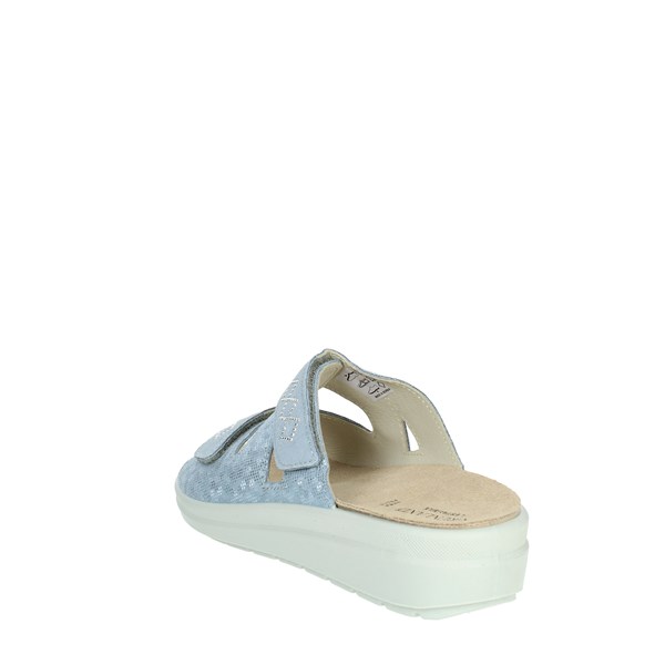 Grunland Shoes Flat Slippers Sky-blue CE0834-59
