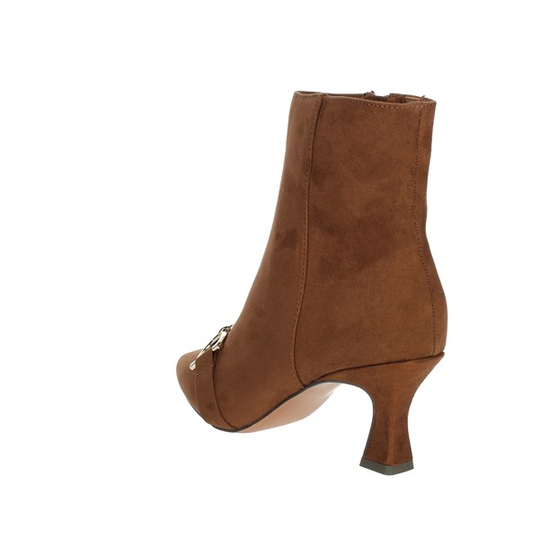 Marco Tozzi Shoes Heeled Ankle Boots Brown leather 2-25319-41