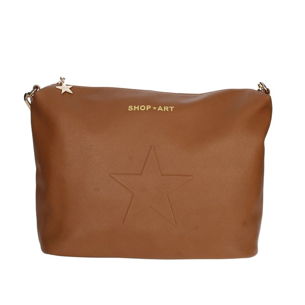 Shop Art Accessories Bags Brown leather SAAF220097