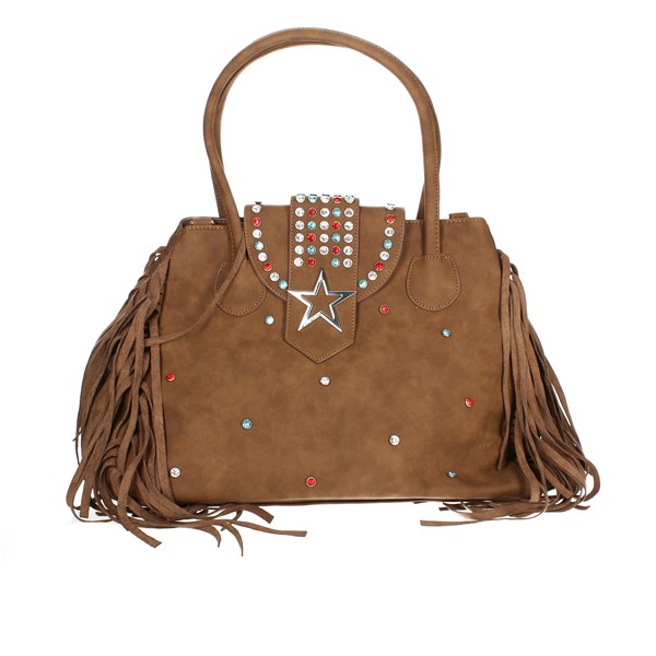 Shop Art Accessories Bags Brown leather SAAF220043