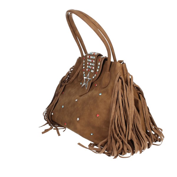 Shop Art Accessories Bags Brown leather SAAF220043
