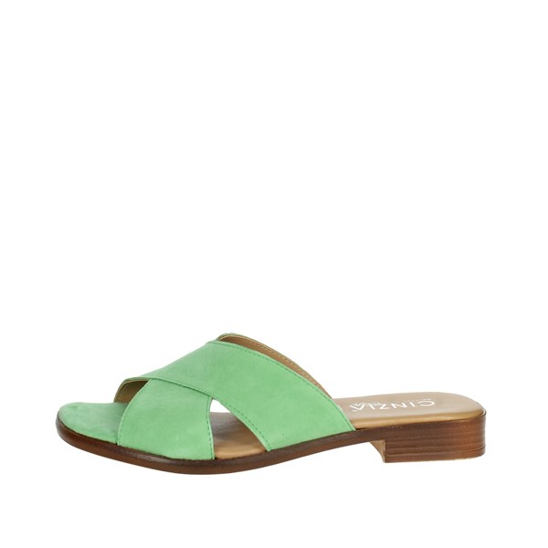 Cinzia Soft Shoes Flat Slippers Green IAF233088-C