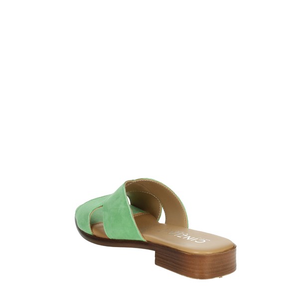 Cinzia Soft Shoes Flat Slippers Green IAF233088-C