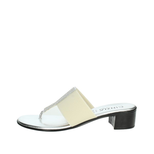 Cinzia Soft Shoes Flip Flops Silver IAF322201-L
