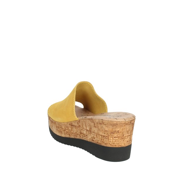 Cinzia Soft Shoes Platform Slippers Yellow IAF53323-C