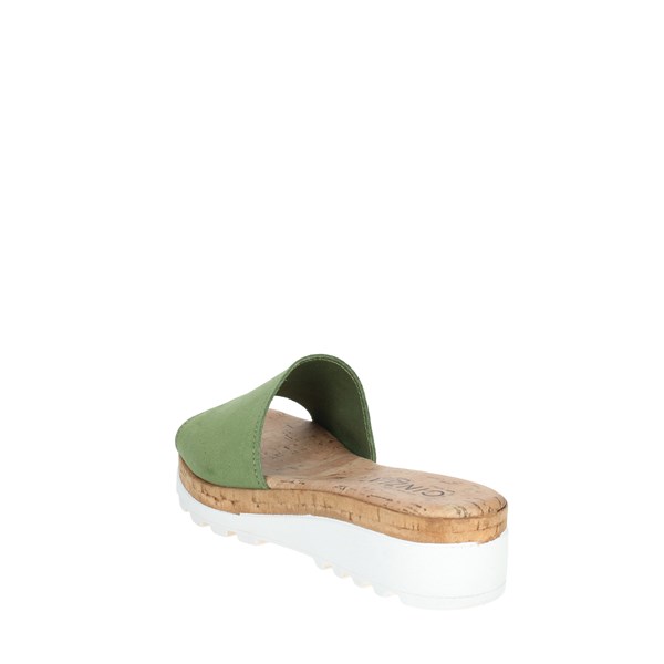 Cinzia Soft Shoes Flat Slippers Green IAF23316-C