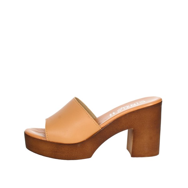 Cinzia Soft Shoes Heeled Slippers Brown leather IAF283339