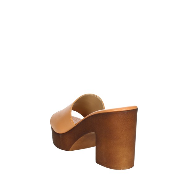 Cinzia Soft Shoes Heeled Slippers Brown leather IAF283339